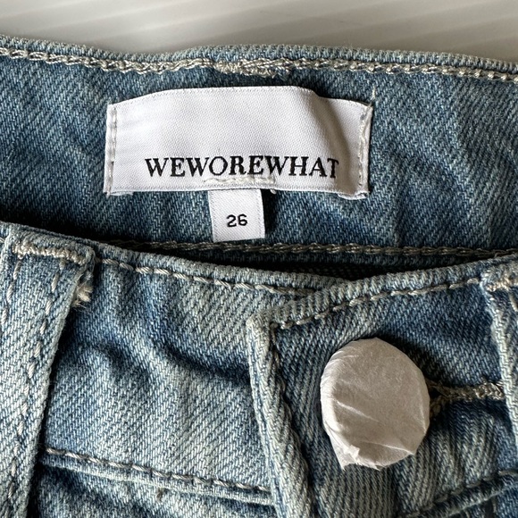 WeWoreWhat Stiletto Slit Skinny Jeans in Studio Light Wash NWT - Picture 9 of 9